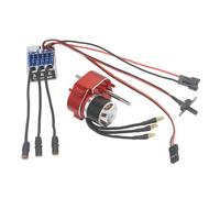 Zxpjkyu Moteur Sans Balais, Boîte de, Variateur de, Variateur électrique Combiné, Voiture Radiocommandée à L'échelle 1:12, Installation F, Red Sm3.0