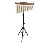Zxpjkyu Musical Chimes Percussion 25 Notes Instrument Musical Bar Chimes Wind Chimes Bell Réglable Aluminium Bois Adapté pour Débutants Apprentissage Musical, c