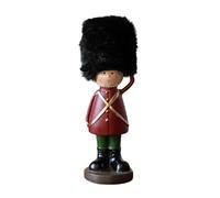 Zxpjkyu Nutcracker Figurine En Résine de Noël Sculpture de Soldat Décorative Figurine de Marionnette Traditionnelle Statue Uniforme D'Ornement Adaptée pour Sa, Salut