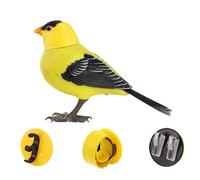 Zxpjkyu Oiseau et Gazouillant, Jouet Interactif Amusant avec Activation Par Le Mouvement et Le Son, Perroquet Simulé En PP, Cadeau Idéal pour Les Enf, Chardonneret jaune