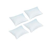 Zxpjkyu Oreiller Miniature de Maison de Poupée de 4pcs pour Des Accessoires de Maison de Poupée de Lit de Divan de Sofa, blanche