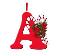 Zxpjkyu Ornement de Noël Décoratif Lettre Acrylique Suspendu Charmant à Accrocher sur Sapin de Noël Bauble Élégant Adapté à La Fête Mariage Intérieur, A