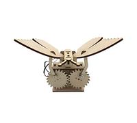 Zxpjkyu Papillon Puzzle Mécanique 3D Jouet Artistique Bois Construction Transmission Scientifique Fonction Éducative Convient aux Enfants Création Manuelle, batterie