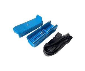 Zxpjkyu Patins à Glace pour Tout-Petits, Patins Bob Réglables avec Attaches, Bleu