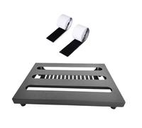Zxpjkyu Pédalier D'Effets Planche pour Guitare Électrique Support de Pédalier Plateau pour Basse En Alliage Robuste avec Rubans de Fixation Adapté pour, S
