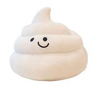 Zxpjkyu Peluche Poupée Coussin Jouet Doudou Coton Rembourré Mignon Forme Fantaisie Agréable Au Toucher Adapté Enfants Salon Bureau Décoration, blanc