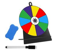 Zxpjkyu Plateau Tournant de Table avec Roue de, Tableau Blanc Effaçable, Surface Interactive, Structure Solide, Idéal pour Les Fêtes D'annivers, Style C