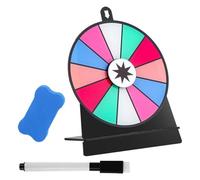 Zxpjkyu Plateau Tournant de Table avec Roue de, Tableau Blanc Effaçable, Surface Interactive, Structure Solide, Idéal pour Les Fêtes D'annivers, Style D