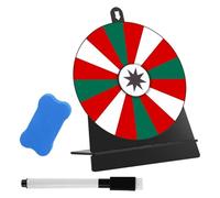 Zxpjkyu Plateau Tournant de Table avec Roue de, Tableau Blanc Effaçable, Surface Interactive, Structure Solide, Idéal pour Les Fêtes D'annivers, Style F