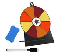 Zxpjkyu Plateau Tournant de Table avec Roue de, Tableau Blanc Effaçable, Surface Interactive, Structure Solide, Idéal pour Les Fêtes D'annivers, Style B