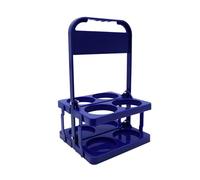 Zxpjkyu Porte-Bouteille, Panier à Bouteille d'eau de Sport avec Poignée, Support de Bouteille Pliable, Organisateur de Bouteille Portable pour Le Football, Bleu