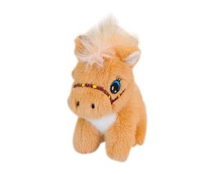 Zxpjkyu Porte-clés Cheval Figurine d'Animal Accessoire Mignon Pendentif Décoratif Jouet Doux et Portable Adapté pour Accrocher sur un Cartable et Offrir, Brun
