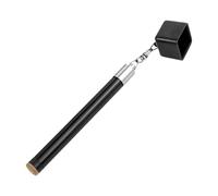 Zxpjkyu Porte-Craie pour Queue de Billard - Accessoire de Table de Billard - Facile à Utiliser - Multifonction 2 en 1 - Portable et Compact - Outil pour Embou, Manche Noir