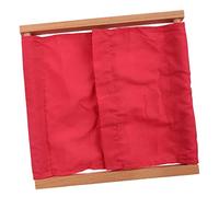 Zxpjkyu Porte-vêtements Bouton-Pression Fermeture-glissière Lacet Boucle Développement Coordination Sensorielle Jeu D'Autonomie pour Bébé Adapté à L'Apprentis, Boucle à Crochet Rose Rouge