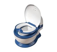 Zxpjkyu Potty Train Toilet Pot pour Enfants Siège Adaptable Chaise Apprentissage Fonction Simulation Réaliste Bac Amovible Confortable Support Papier, tampon PVC bleu