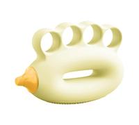 Zxpjkyu Renforceur de Préhension pour Enfants, Entraînement de Force par Résistance, Renforcement de La Poigne, Balle d'exercice en Silicone pour Les, Jaune