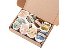 Zxpjkyu Roche Gemme Kit Science Collection Pierres Cristaux Géologie avec Boîte Exposition Excavation Activité Apprentissage Ore Adapté pour Élèves Bureau Sal, style c