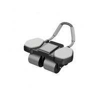 Zxpjkyu Roue Abdominale Spéciale Entraînement avec Rouleau Quatre Roues Poignée Recouverte en Mousse Pads pour Coudes Design Compact Adaptée à Exercices au Sol Usage Sportif Maison, Noir, Noir
