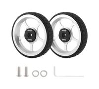 Zxpjkyu Roues de Vélo Pliantes Easy Wheels, Roues Auxiliaires Ultralégères, en Alliage D'aluminium, de Remplacement, Stables et Creuses, Corps épais Argenté