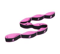 Zxpjkyu Sangle de pour Fitness Bande D'Étirement Boucle Nordique Pilates Nylon Élastique Multifonction pour Correction de La Posture et Renforcement, Pink_8 Boucles