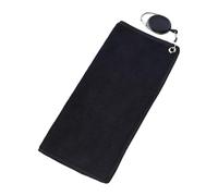 Zxpjkyu Serviette de Golf pour Les Amateurs de Golf : Absorbante, à Séchage Rapide et Douce, Elle Est Idéale pour Nettoyer Les et Les Balles de Golf Lor, Noir