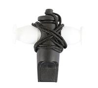 Zxpjkyu Sifflet Instrument de Percussion Musique avec Cordon Nylon Réglable Léger Convient à Sport Collectif Animation D'Extérieur Activité, Blanc noir