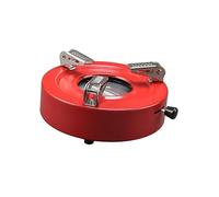 Zxpjkyu Spiritueux Éthanol Réchaud Poêle Brûleur Portable Acier Inoxydable Rond Résistant avec Structure Stable et Glissière Ajustable Adapté Au Camping Rando, Rouge