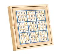 Zxpjkyu Sudoku Plateau de Jeu en Bois Jouet de Réflexion Numérique Jeu de Société Éducatif avec Rangement Intellectuelle Convient à la Famille et