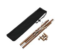 Zxpjkyu Support de Lanterne de Camping Suspendu, Support de Lampe en Alliage D'aluminium pour Barbecue, Pêche et Randonnée, Brun