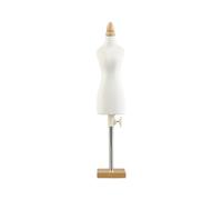Zxpjkyu Support de Mannequin pour Robe de Poupée, Buste de Mannequin avec Base Amovible pour La Création de Patrons de Vêtements pour Enfants et Maisons de Po, Socle carré de 26 cm