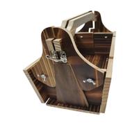 Zxpjkyu Table de Miniature avec Plateau 2 en 1 pour Fromage et Fruits, Table Basse en Bois pour Jardin, Marron Profond