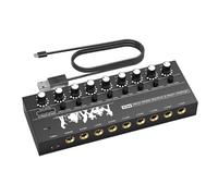 Zxpjkyu Table de Mixage Portable USB avec Faible Bruit et Contrôle Du Volume Par Canal, Idéale pour La Production Musicale, 8 Canaux