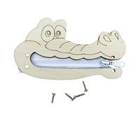 Zxpjkyu Tableau D'activités En Bois avec Fermeture éclair - Jouet éducatif pour La Créativité et Développer La Motricité Fine Des Tout-petits - T, Crocodile