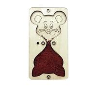 Zxpjkyu Tableau D'activités Sensoriel En Bois, Accessoire de Jeu éducatif pour Le Développement Du Langage et de La Créativité, Adapté Aux Jeunes Enfants, Rouge