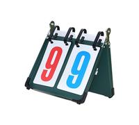 Zxpjkyu Tableau de avec Mécanisme à Flippers Scoreboard Portatif pour de Table Basketball Résistance Élevée En Métal et PVC Adapté, 2 chiffres