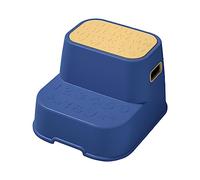 Zxpjkyu Tabouret Deux Marches Antidérapant Tabouret Double Marche Tabouret Multifonctionnel Marchepied Portable Résistant Aux Chocs Convient à La Formation à, Bleu