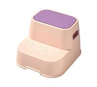 Zxpjkyu Tabouret Deux Marches Antidérapant Tabouret Double Marche Tabouret Multifonctionnel Marchepied Portable Résistant Aux Chocs Convient à La Formation à, ROSE