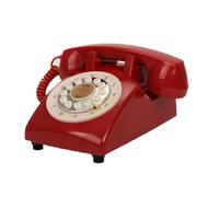 Zxpjkyu Téléphone D'invité Rétro avec Fonction D'enregistrement et Carnet de, Objet de Décoration, Idéal pour Les Mariages et, ROUGE