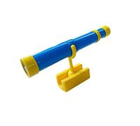 Zxpjkyu Télescope de Jeu Accessoire d'Escalade Jouet Thème Pirate Lunette de Vigie à Fixation Facile avec Support Fourni Adapté pour Compléter les, Bleu