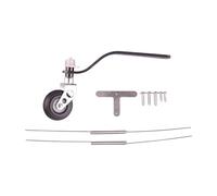 Zxpjkyu Train D'atterrissage à Roulette de Queue En Fibre de Carbone, Ensemble de Roues En PU, Accessoire pour Avion RC à Structure Robuste, Adapté, 26cc