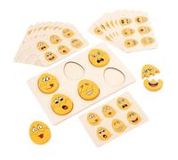 Zxpjkyu Œufs Puzzle en Bois Jeu de Formes Amusant Apprentissage des Blocs Géométriques Fonction Éducative Adapté Enfants