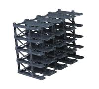 Zxpjkyu Vitrine Modulaire pour Voitures Miniatures à L'échelle 1:64, Micro-décoration, étagère Créative pour Maquettes de Voitures, Garage Miniature pour, Gris