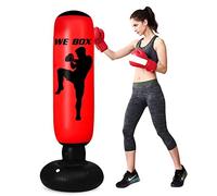 ZXQZ Sacs de boxe Sac de boxe gonflable pour enfants, sac de boxe debout de 63 pouces, pour pratiquer le Kickboxing MMA Karaté pour les meilleurs sacs cadeaux