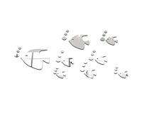 ZXR.Elwood Amovible Sea Bubble poisson Wall Sticker 3D Miroir mureaux bricolage Decal Home Décor