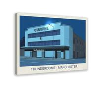 ZXRAF Poster sur toile The Thunderdome Nightclub - Décoration pour chambre à coucher, bureau, chambre, cadeau (60 x 90 cm)