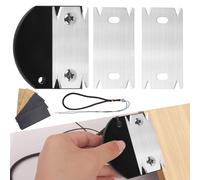 ZXShow Coupe-Bordures pour le Travail du Bois Wood Bonding Trimmer Edge Cutting Veneer Edgebander with 2 Replacement Blades Woodworking Edger for ABS PVC Wood Banding Knife (noir)