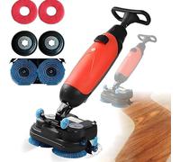 ZXSYYDS Autolaveuse-laveuse compacte et Portable, avec réservoirs séparés de 4 et 6 litres, Double Brosse et tête rotative à 360°, pour la Maison, Le Bureau et l'hôtel Red