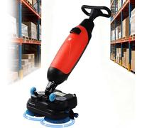 ZXSYYDS Autolaveuse-laveuse électrique Manuelle Haute Performance, Largeur de Nettoyage de 430 mm, sans Fil, idéale pour Les sols carrelés, parquetés et moquettés dans Les Grands espaces Red