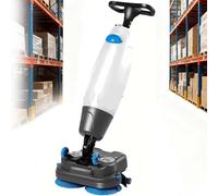 ZXSYYDS Autolaveuse-laveuse électrique Manuelle Haute Performance, Largeur de Nettoyage de 430 mm, sans Fil, idéale pour Les sols carrelés, parquetés et moquettés dans Les Grands espaces White