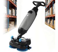 ZXSYYDS Autolaveuse-laveuse électrique Manuelle Haute Performance, Largeur de Nettoyage de 430 mm, sans Fil, idéale pour Les sols carrelés, parquetés et moquettés dans Les Grands espaces Grey